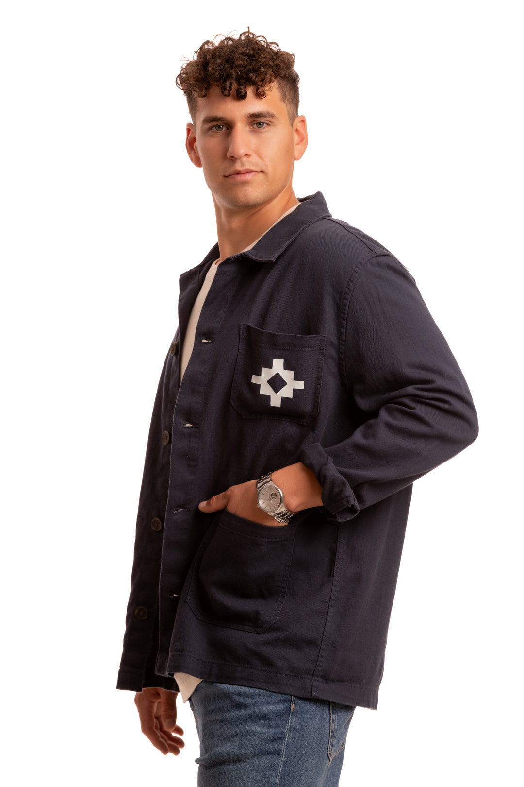 Punico Native Navy Overshirt