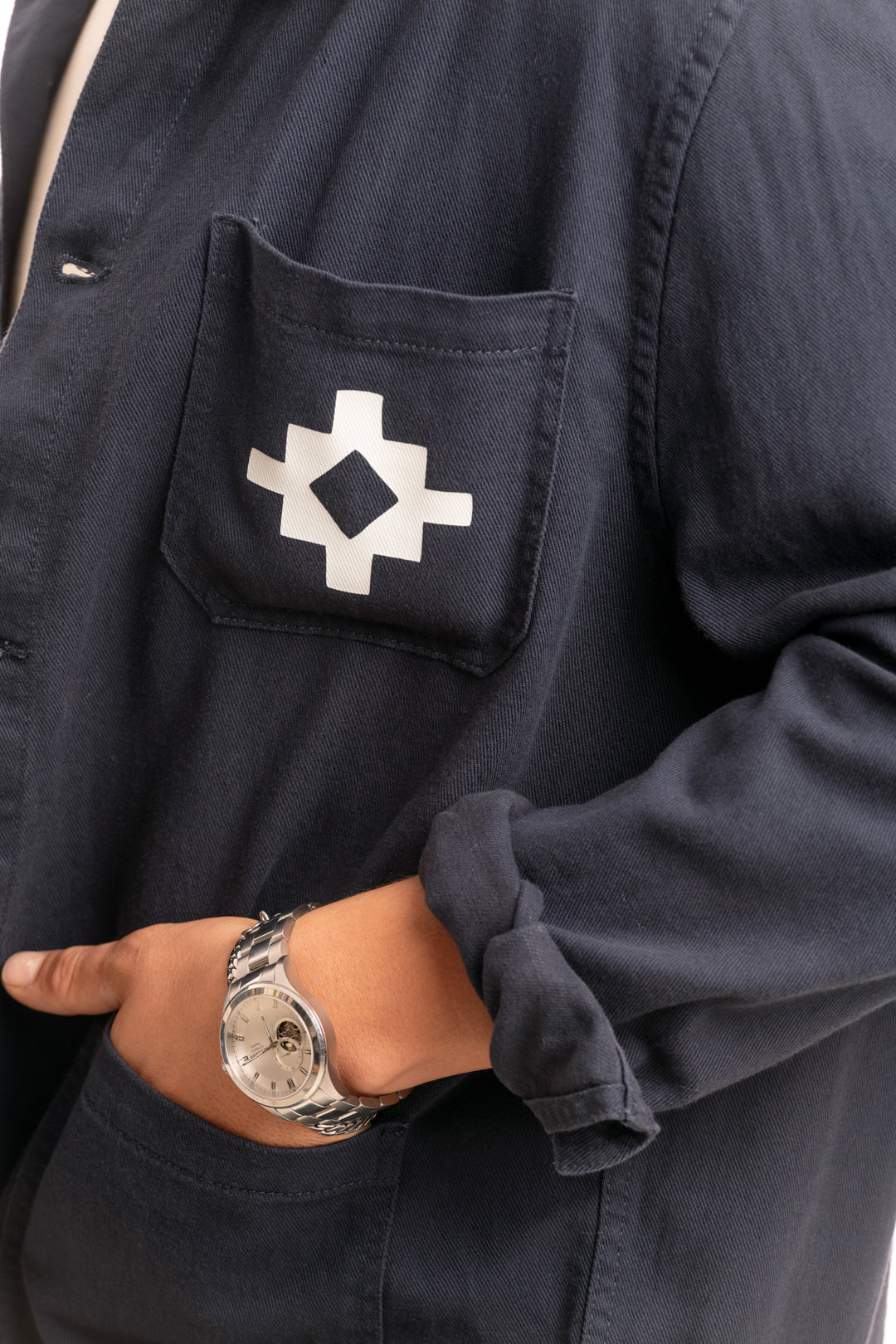 Punico Native Navy Overshirt