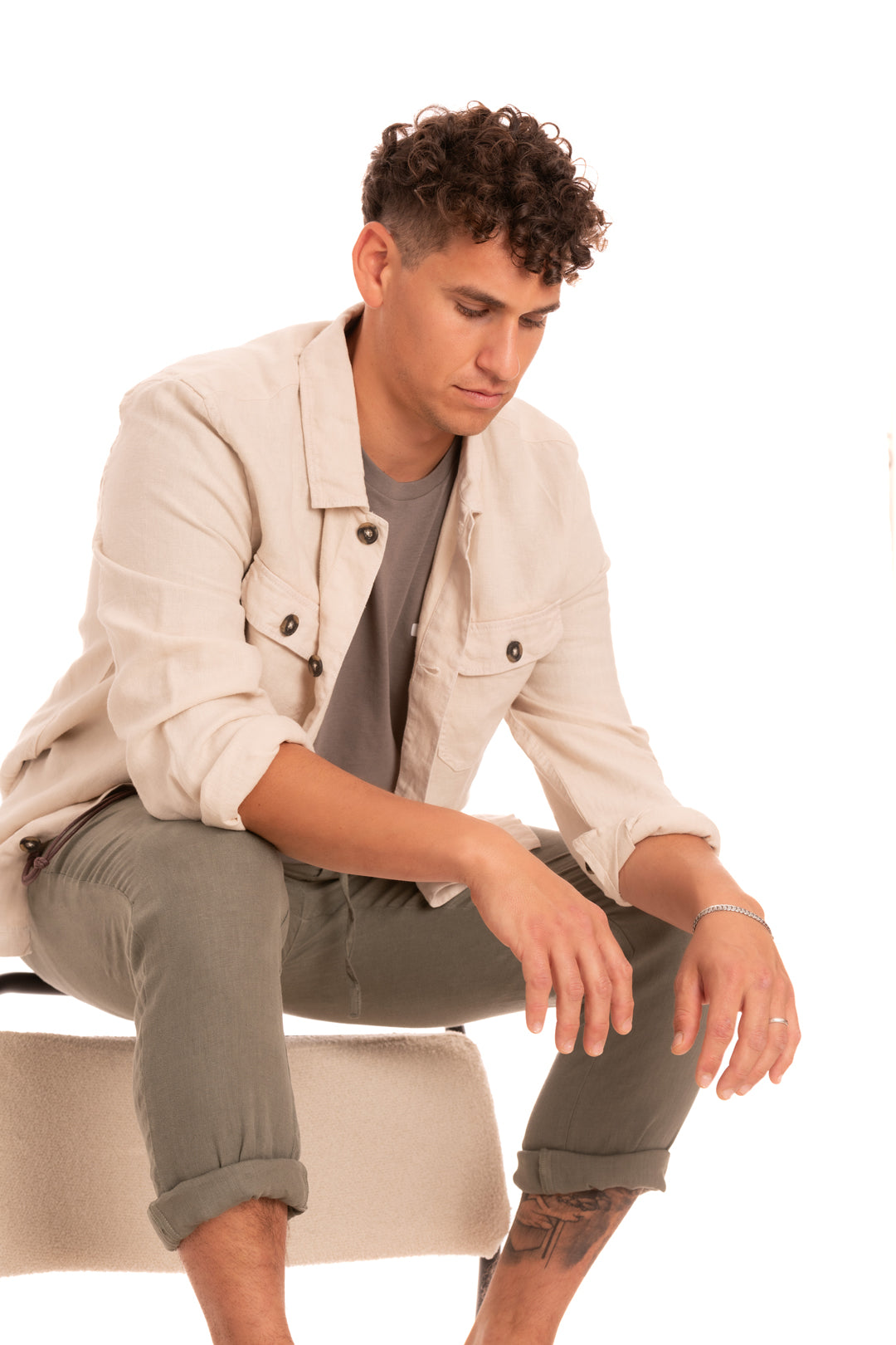 Overshirt Vadella Beige