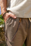 Pantalón Llaüt Lino Tostado