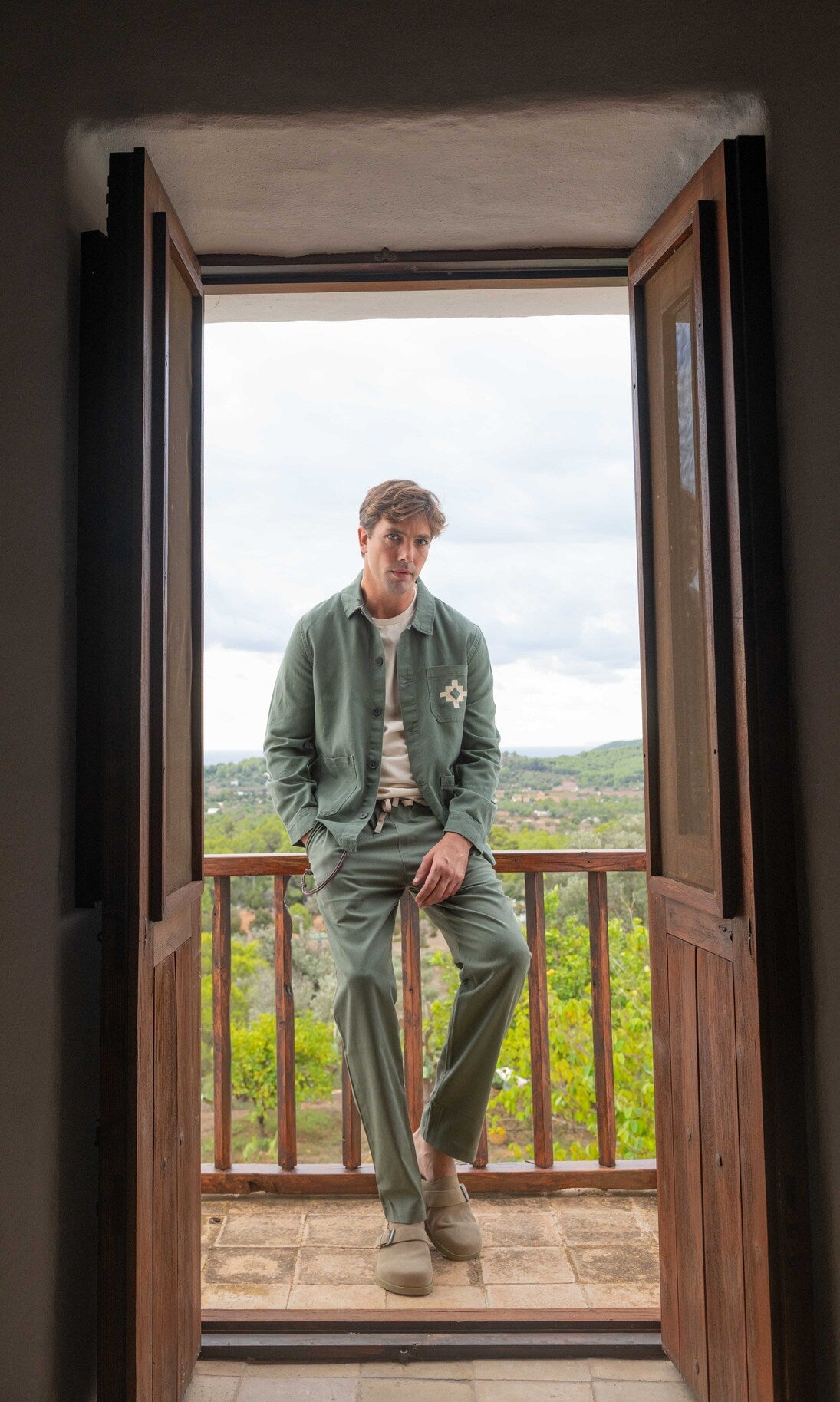 Pantalón Xaloc Verde Lino