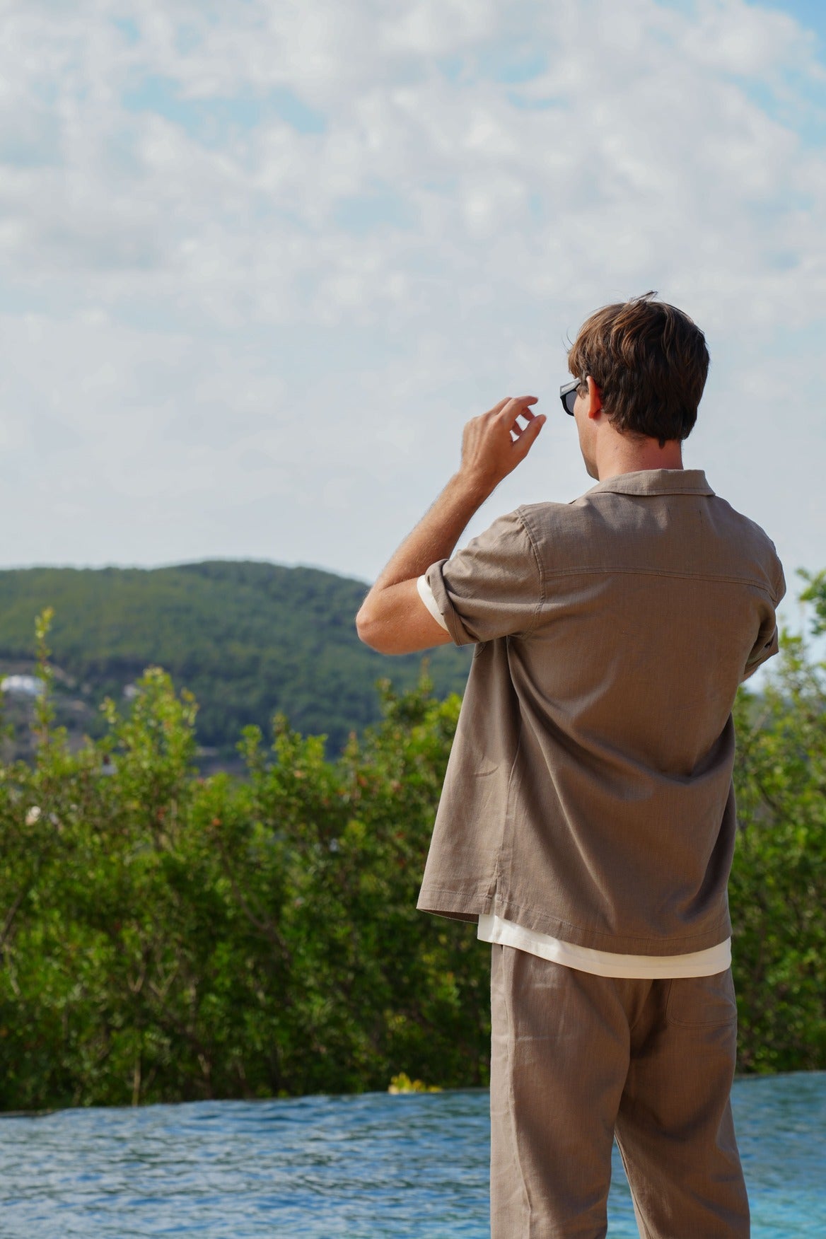 Camisa Llaüt Lino Tostada