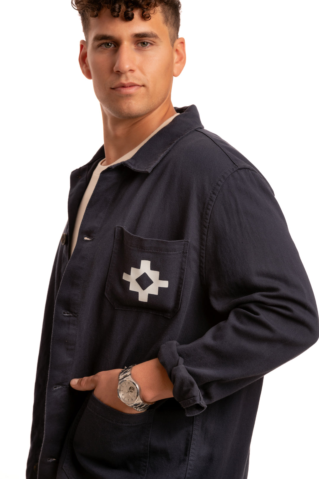 Punico Native Navy Overshirt 