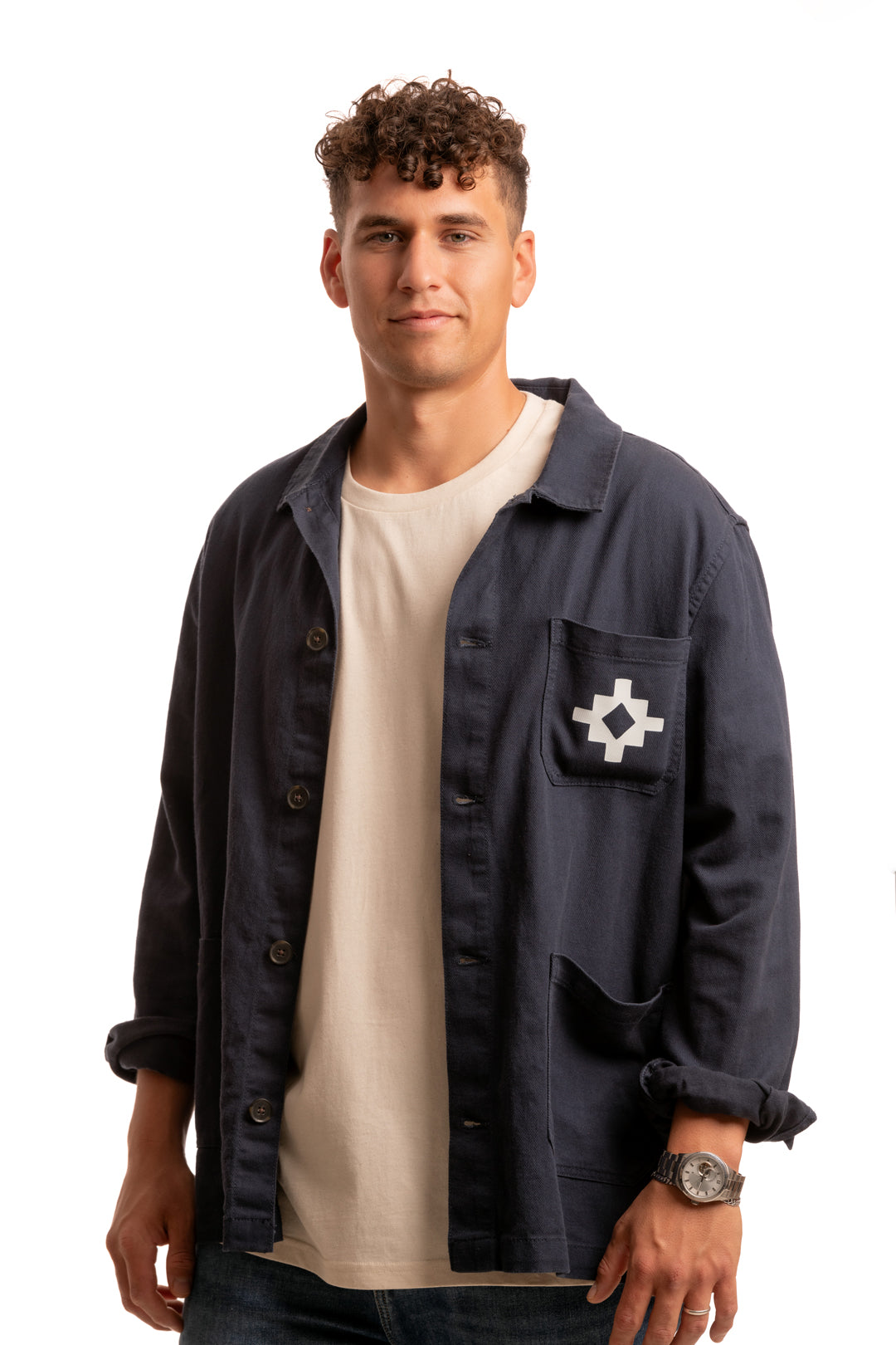 Punico Native Navy Overshirt 