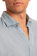 Sa Caleta Blue Linen Shirt