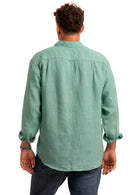 Sa Caleta Turquoise Linen Shirt