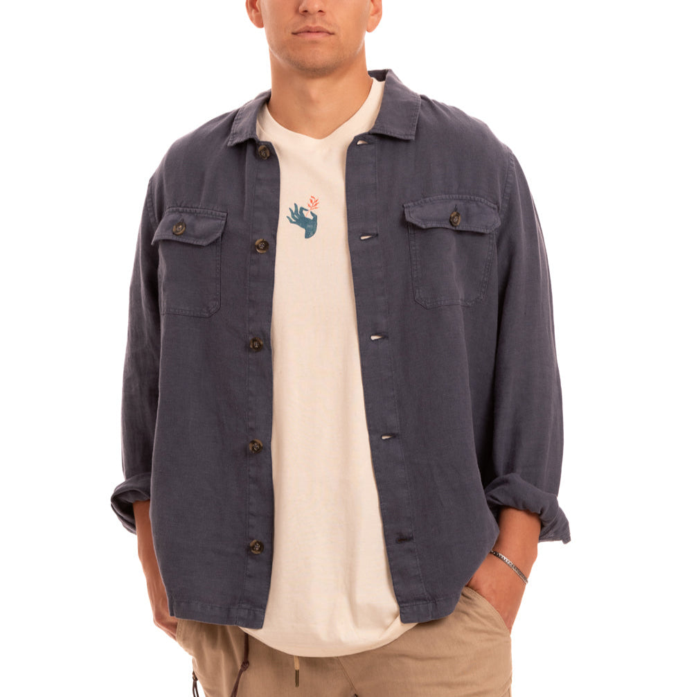 Vadella navy Overshirt 
