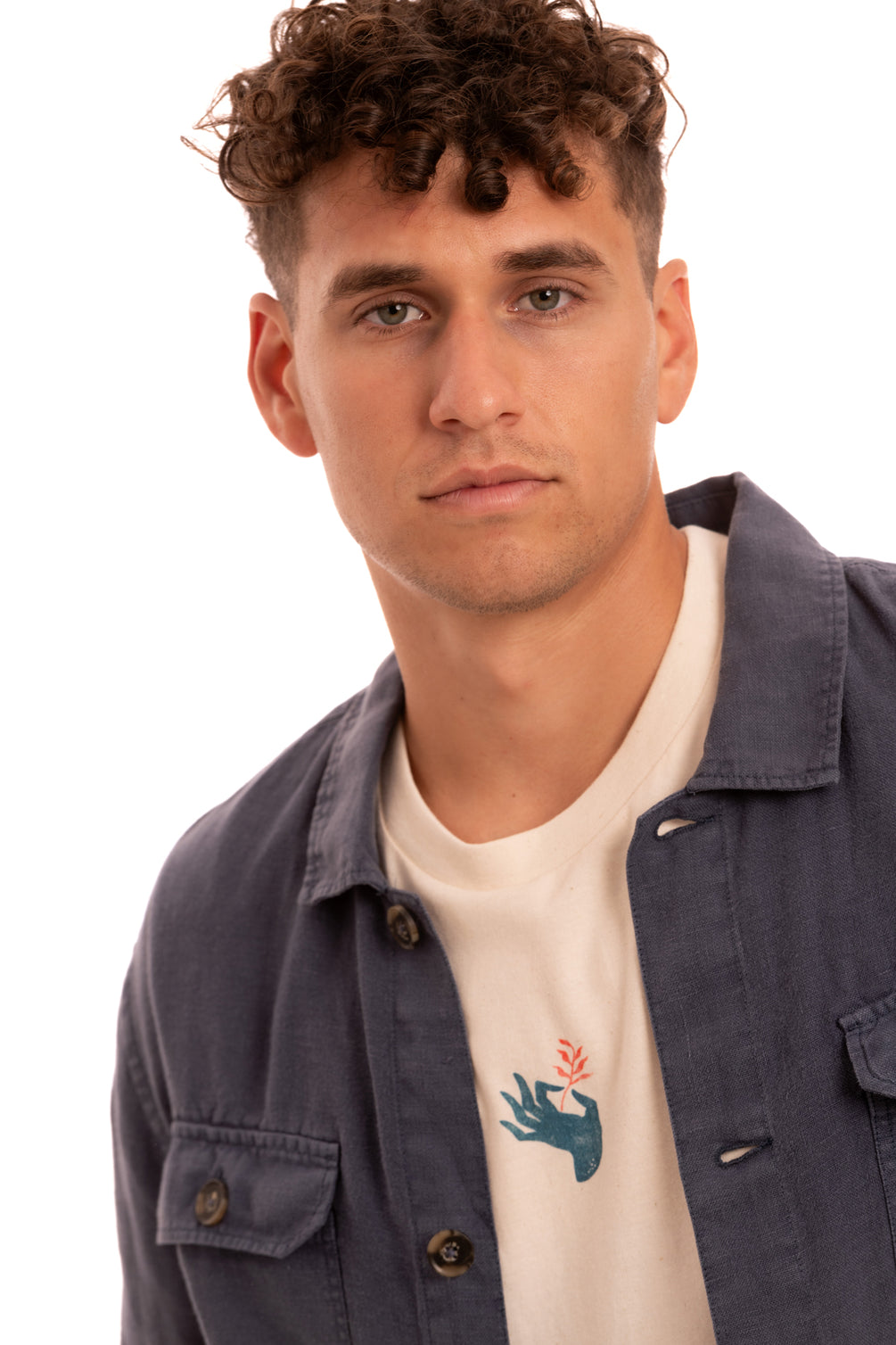 Vadella navy Overshirt 