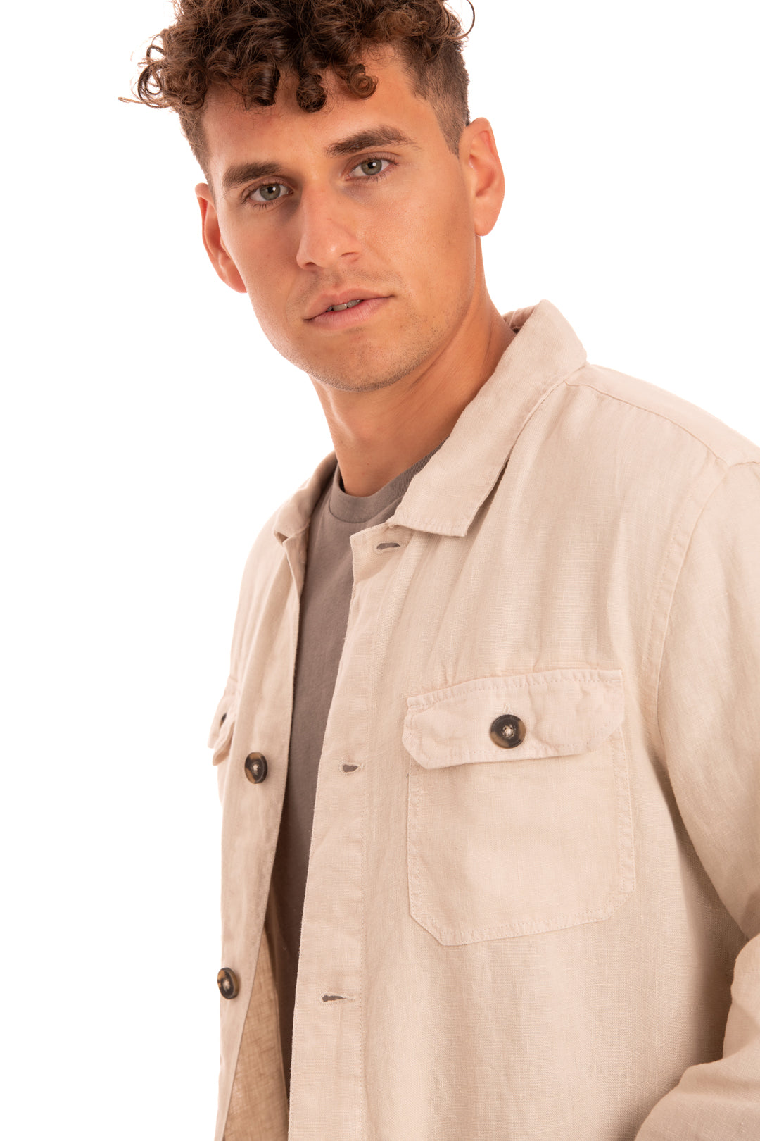 Vadella beige Overshirt 