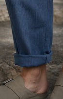 Pantalón Lino Llaüt azul